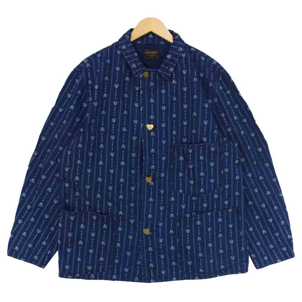 BY GLADHAND バイグラッドハンド BYGH-19-SS-02 Heartland Coverall ハートランド カバーオール ジャケット インディゴブルー系 XL【中古】