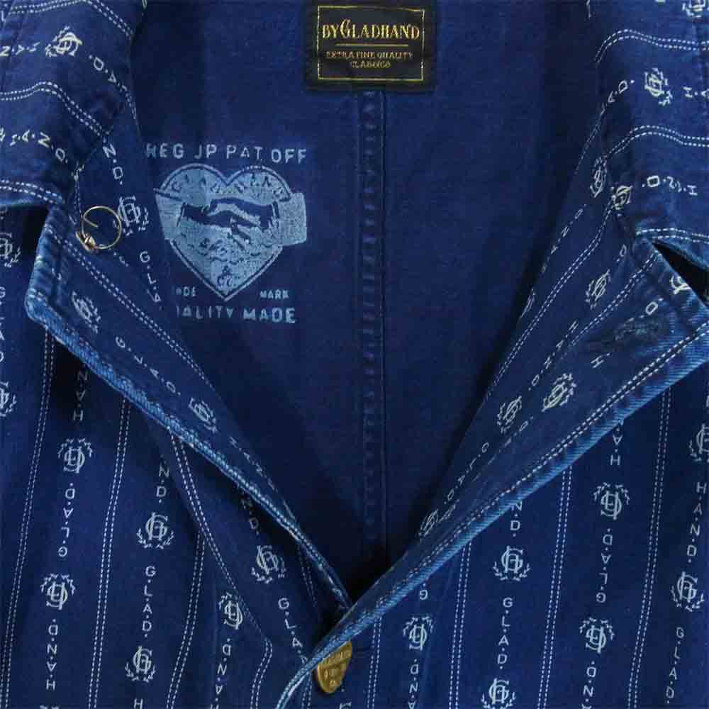 BY GLADHAND バイグラッドハンド BYGH-19-SS-02 Heartland Coverall ハートランド カバーオール ジャケット インディゴブルー系 XL【中古】