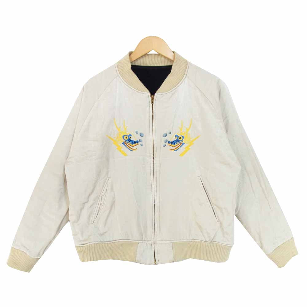 WEIRDO ウィアード WRD-17-AW-01 SKULL & SNAKE JACKET スカル アンド スネーク リバーシブル ジャケット ブラック系 XL【中古】