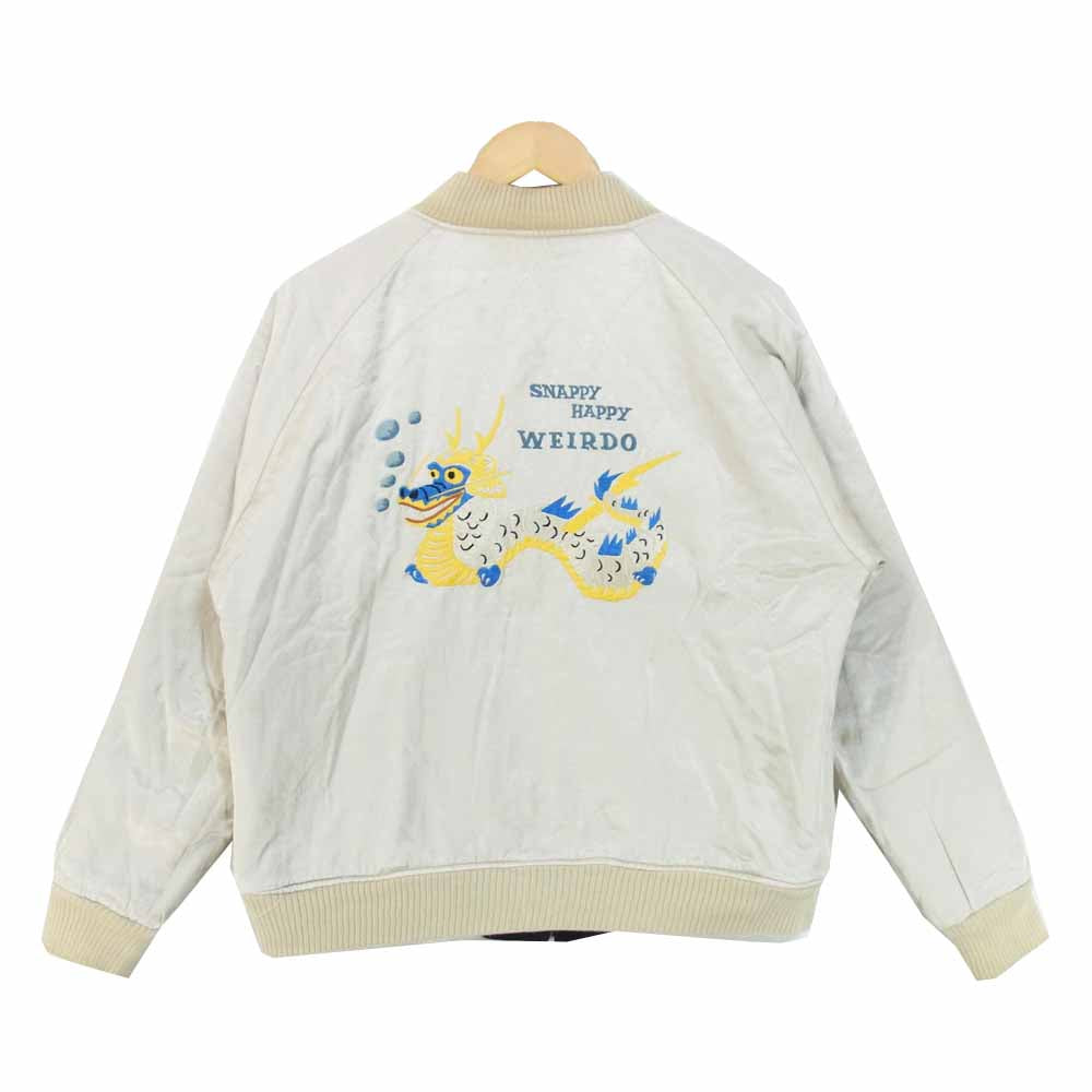 WEIRDO ウィアード WRD-17-AW-01 SKULL & SNAKE JACKET スカル アンド スネーク リバーシブル ジャケット ブラック系 XL【中古】