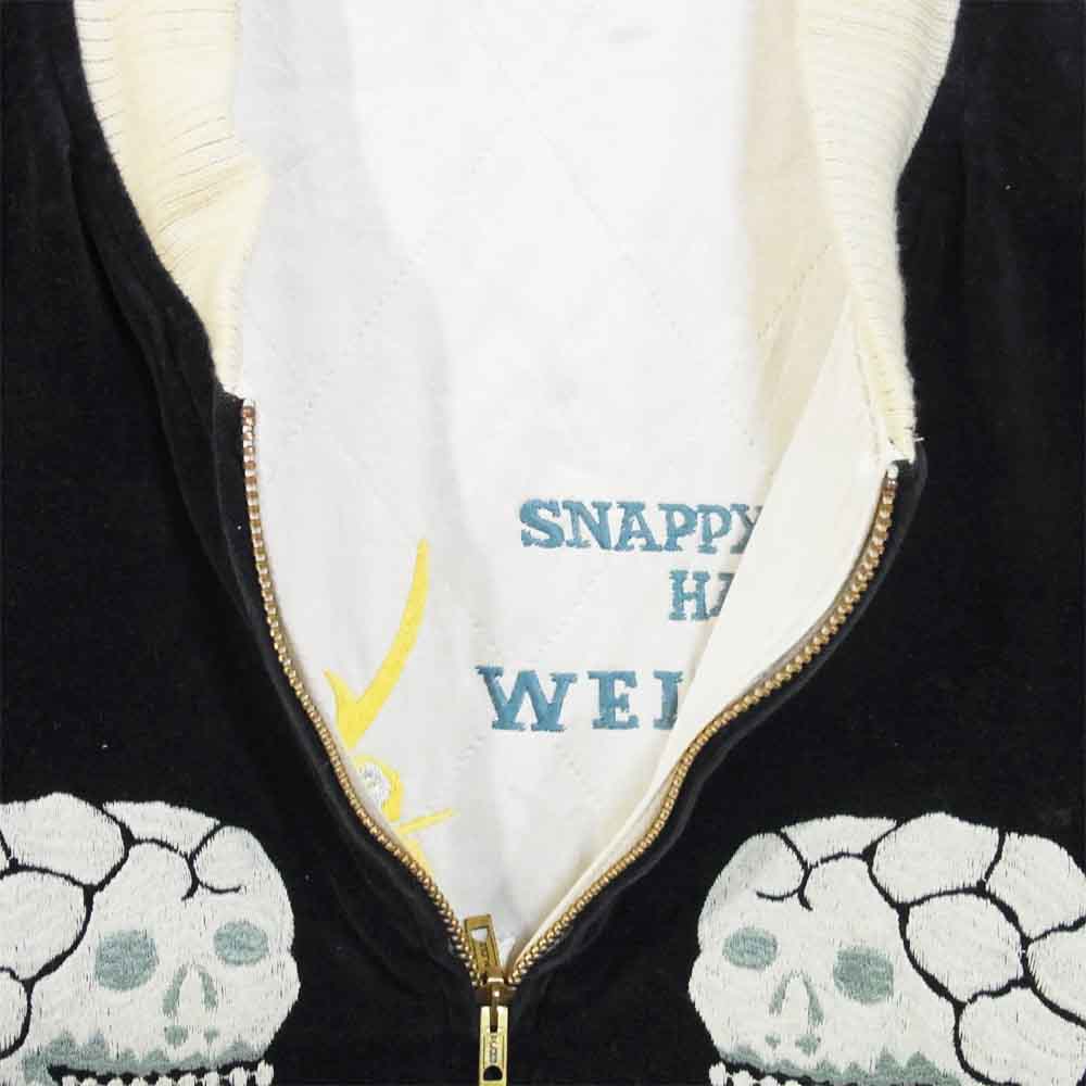 WEIRDO ウィアード WRD-17-AW-01 SKULL & SNAKE JACKET スカル アンド スネーク リバーシブル ジャケット ブラック系 XL【中古】