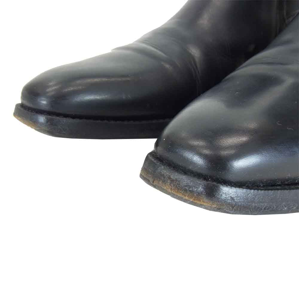 Santoni サントーニ 7662 レザー ショートブーツ ブラック系【中古】