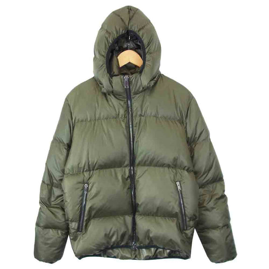 junhashimoto ジュンハシモト 1041920011 DOWN HOODIE ダウン フーディー カーキ系 3【美品】【中古】