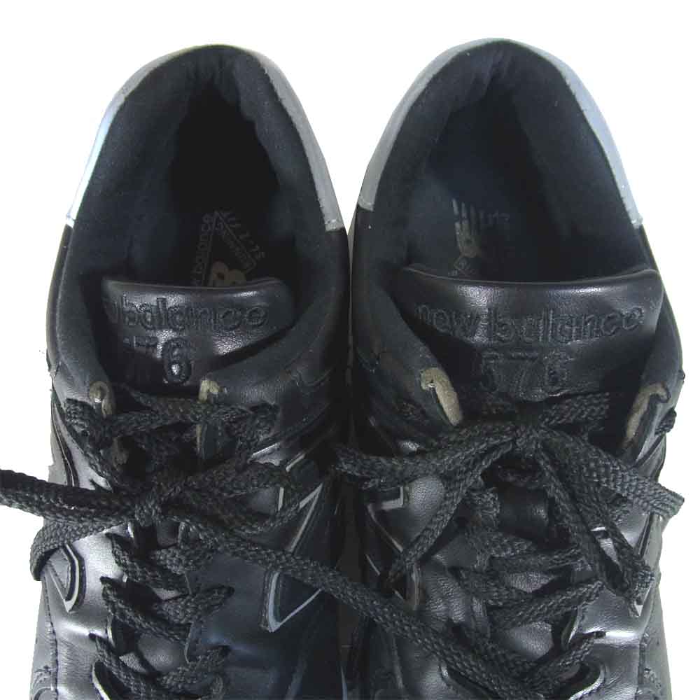 NEW BALANCE ニューバランス M576KKL MADE IN UK LIMITED MODEL 英国製 ローカット スニーカー ブラック系 US9D【中古】