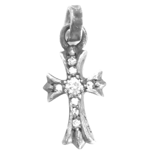 CHROME HEARTS クロムハーツ（原本無） ベイビー ファット チャーム ダイヤ ペンダント シルバー系【中古】