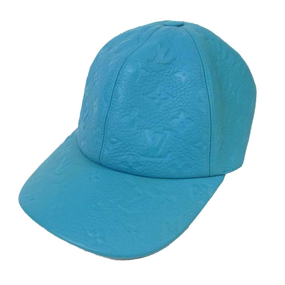 LOUIS VUITTON ルイ・ヴィトン MP2607 モノグラム アンプラント キャップ キャスケット 1.1 ライトブルー系【中古】