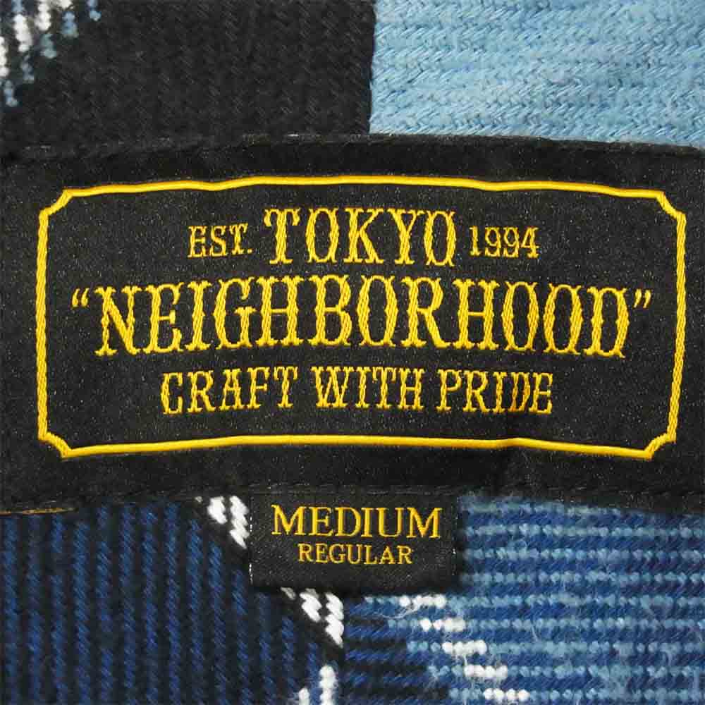 NEIGHBORHOOD ネイバーフッド 20SS 201ARNH-SHM01 LUMBERS / C-SHIRT LS 長袖 チェック シャツ ブルー系 M【中古】