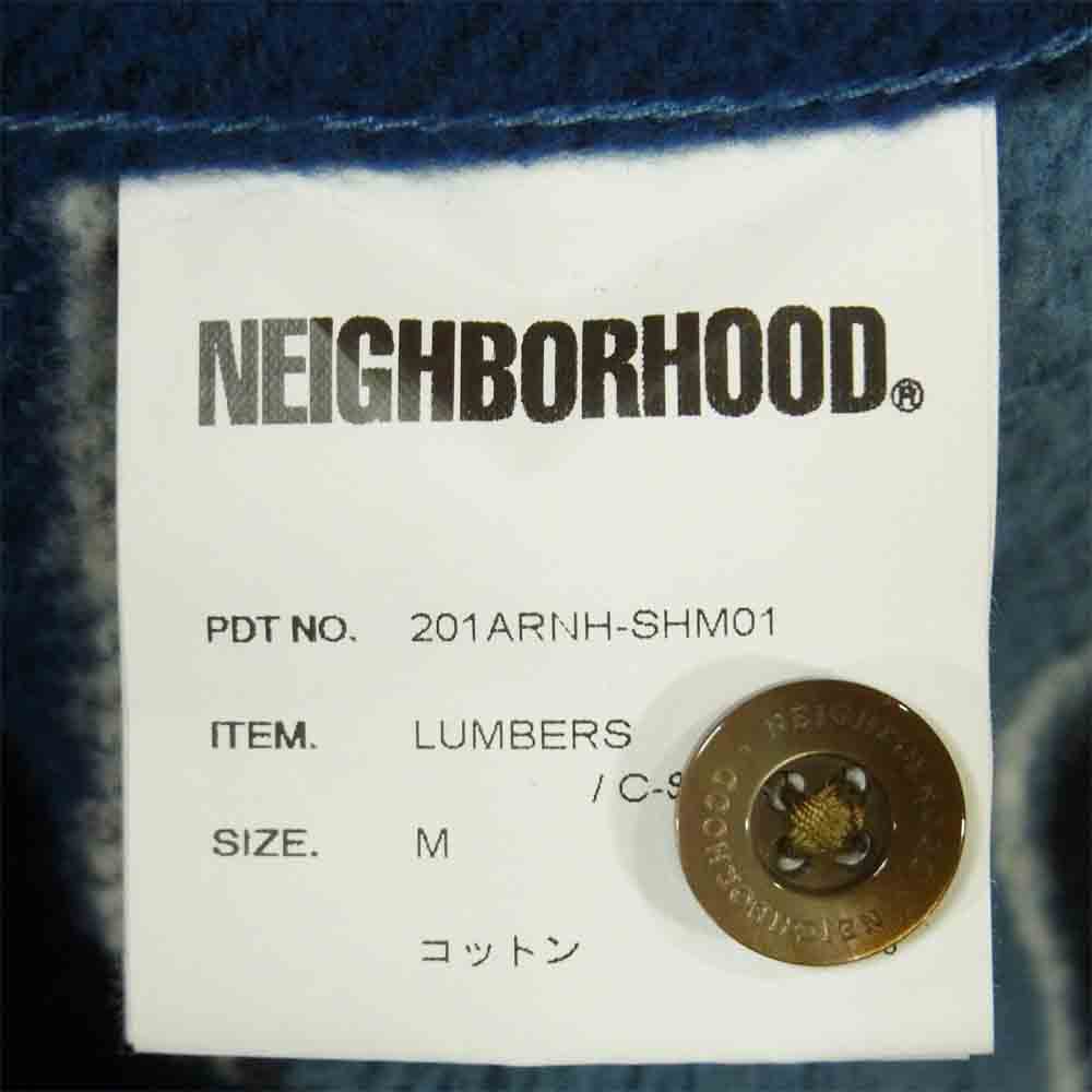 NEIGHBORHOOD ネイバーフッド 20SS 201ARNH-SHM01 LUMBERS / C-SHIRT LS 長袖 チェック シャツ ブルー系 M【中古】