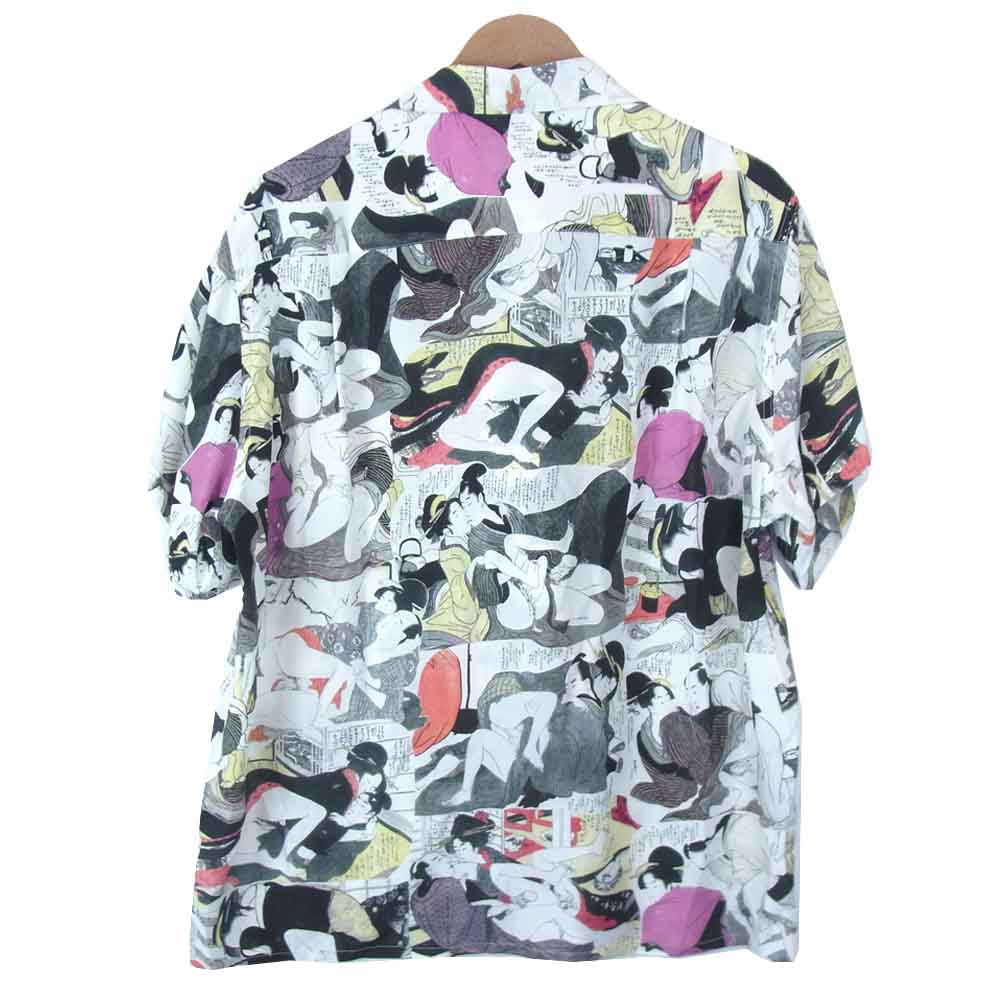 WACKO MARIA ワコマリア 21SS 21SSE-WMS-HI06 HAWAIIAN SHIRT S/S ホワイト系 M【極上美品】【中古】