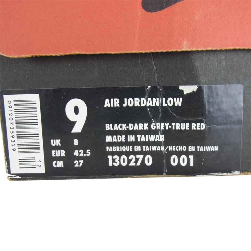NIKE ナイキ 130270-001 AIR JORDAN 11 LOW エアジョーダン 11 ロー ブラック系 27cm【極上美品】【中古】