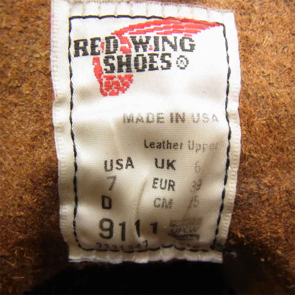 RED WING レッドウィング 9111 Classic Work 6 クラシック ワーク 6 ブラウン系 7D【中古】