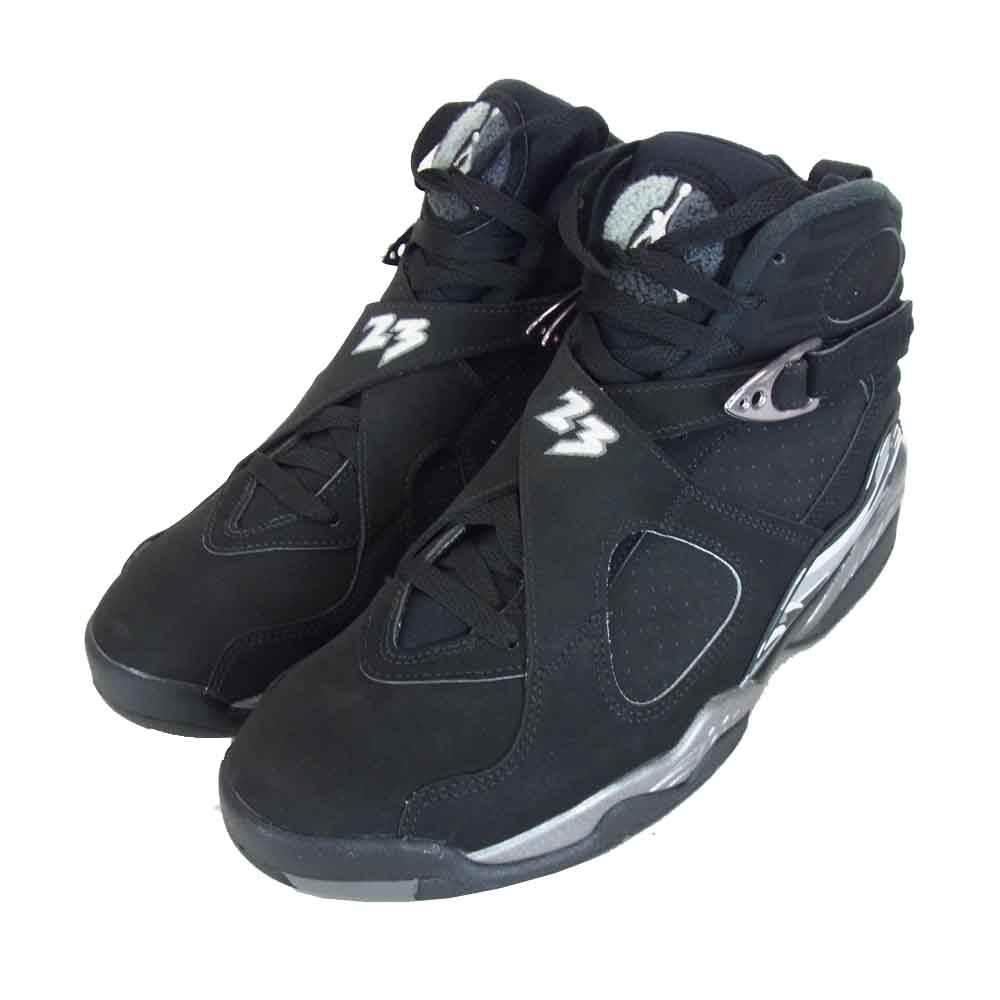 NIKE ナイキ 305381-003 AIR JORDAN 8 RETRO エアジョーダン 8 レトロ ブラック系 シルバー系【新古品】【未使用】【中古】