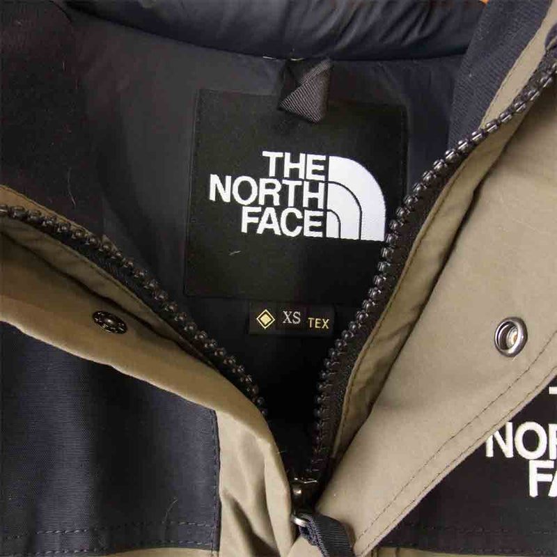 THE NORTH FACE ノースフェイス ND91930 国内正規品 MOUNTAIN DOWN JACKET マウンテンダウンジャケット カーキ系 XS【中古】