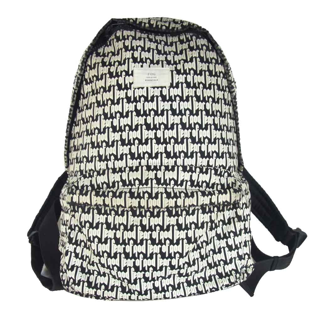 FEAR OF GOD フィアオブゴッド ESSENTIALS エッセンシャルズ Back Pack バックパック ブラック系 ホワイト系【中古】