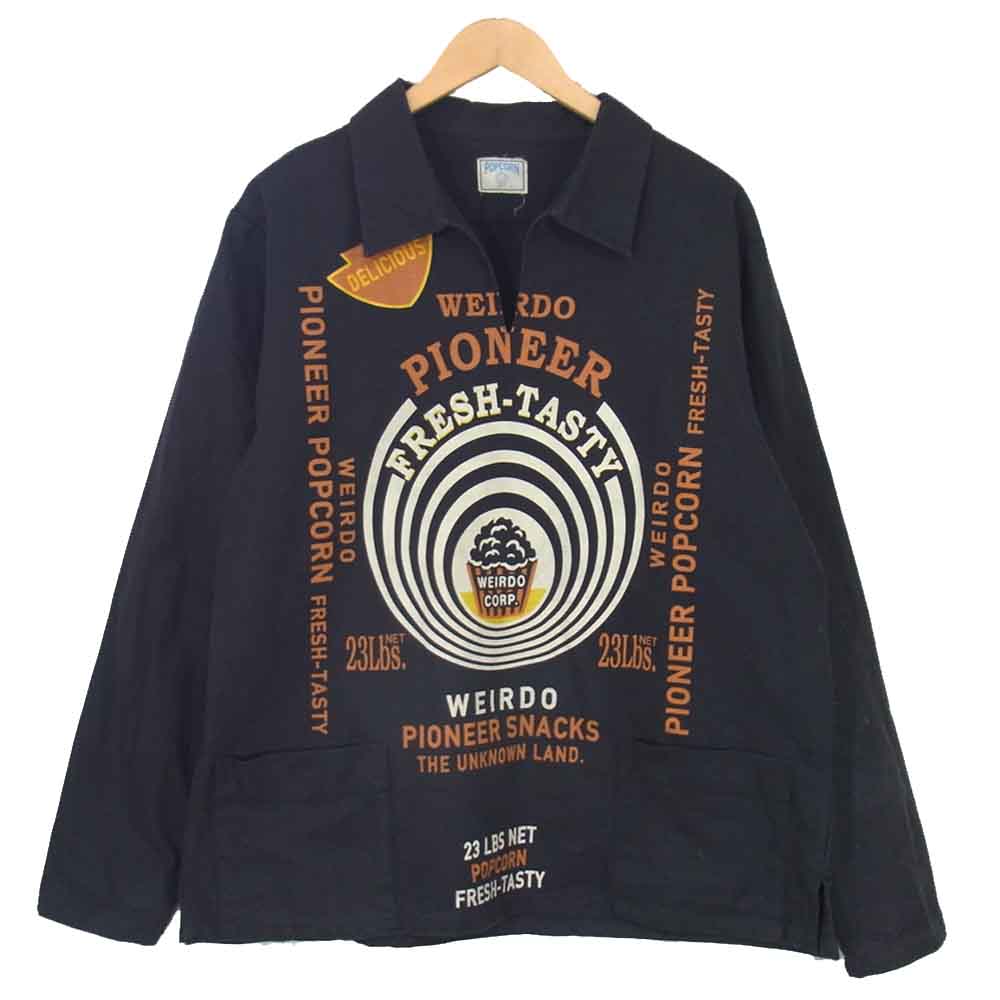 WIRED ワイアード POPCORN L/S PULLOVER SHIRTS プルオーバー シャツ グレー系 XL【中古】