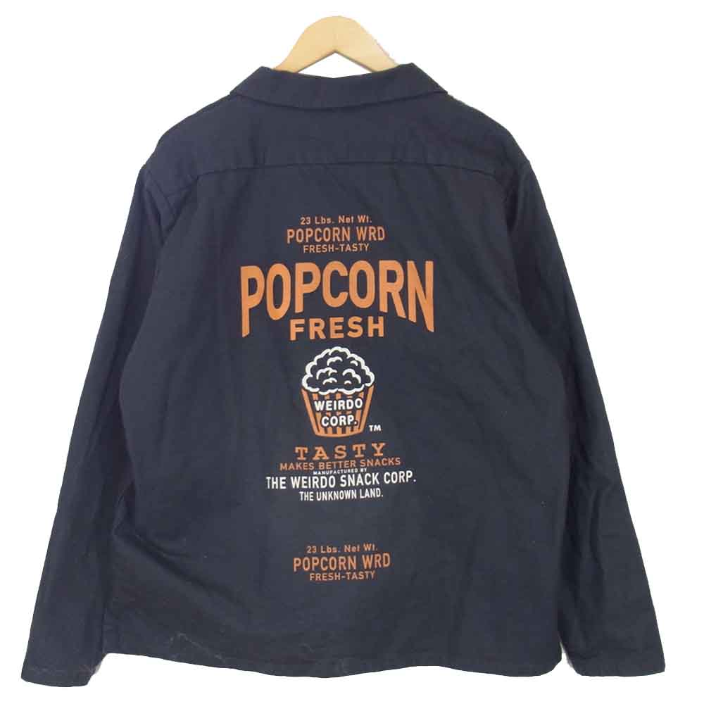 WIRED ワイアード POPCORN L/S PULLOVER SHIRTS プルオーバー シャツ グレー系 XL【中古】