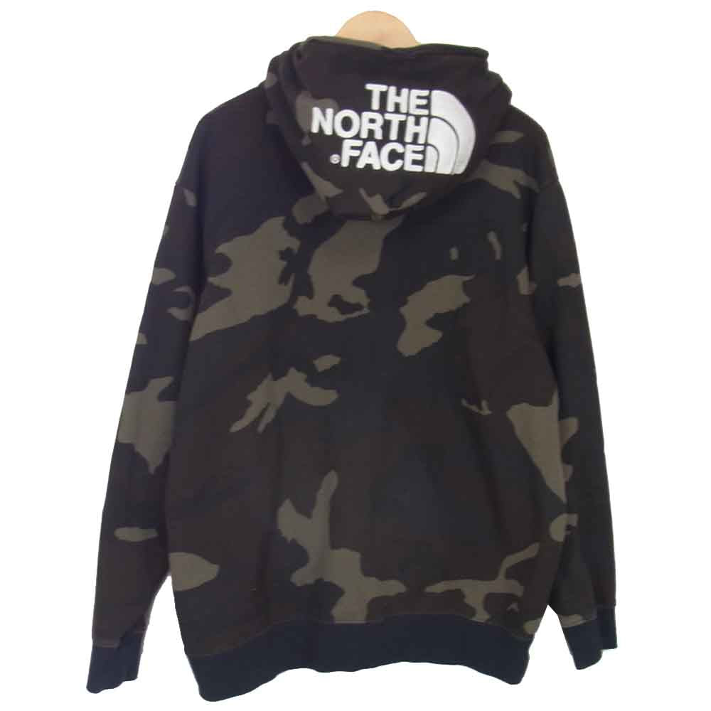 THE NORTH FACE ノースフェイス NT11957 NOVELTY REARVIEW FULLZIP HOODY ノベルティ リアビュー フルジップ フーディ  スウェット パーカー カーキ系 XL【中古】
