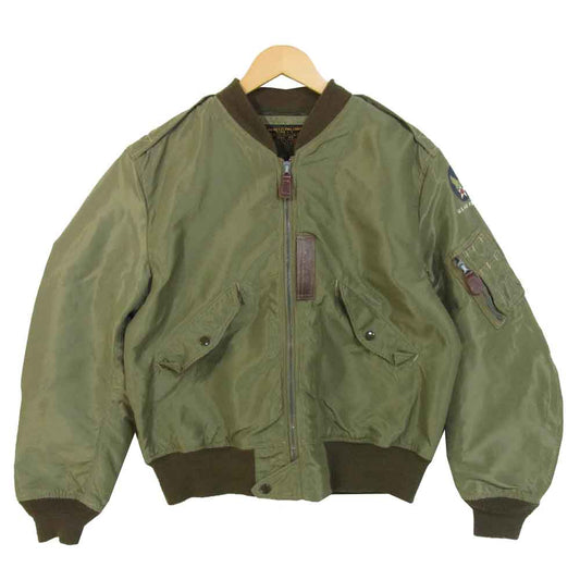 Buzz Rickson's バズリクソンズ BR11130 L-2 AMERICAN PAD&TEXTILE社 実名復刻 フライト ジャケット カーキ系 42【中古】