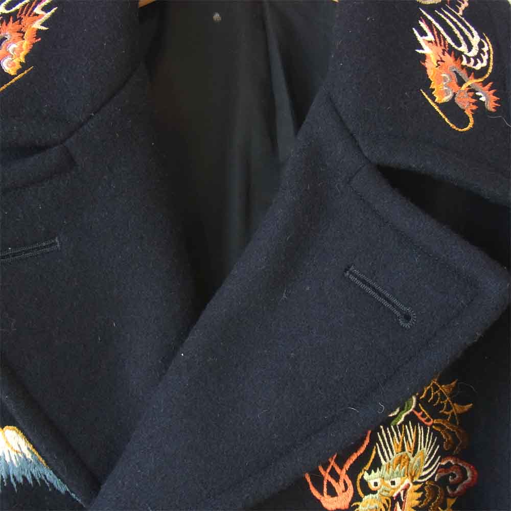 Buzz Rickson's バズリクソンズ BR13578 SUKA PEA COAT スカ Pコート ネイビー系 XL【中古】