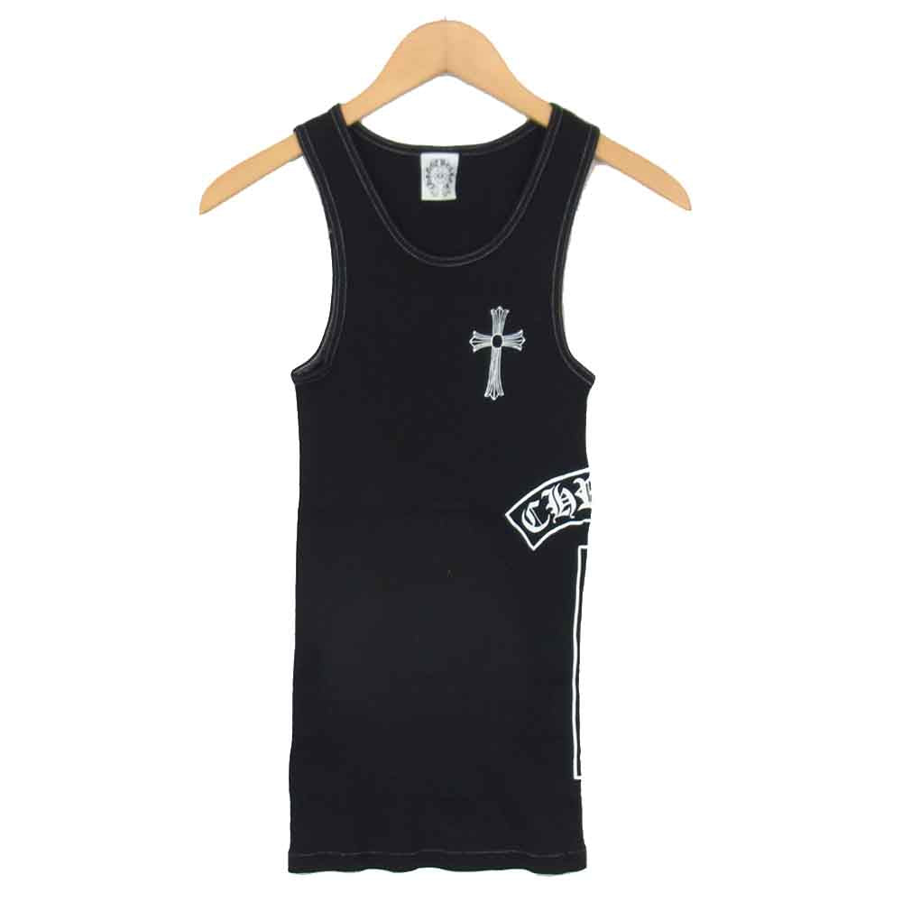 CHROME HEARTS クロムハーツ（原本無） FUCK YOU プリント タンクトップ ブラック系 S【中古】