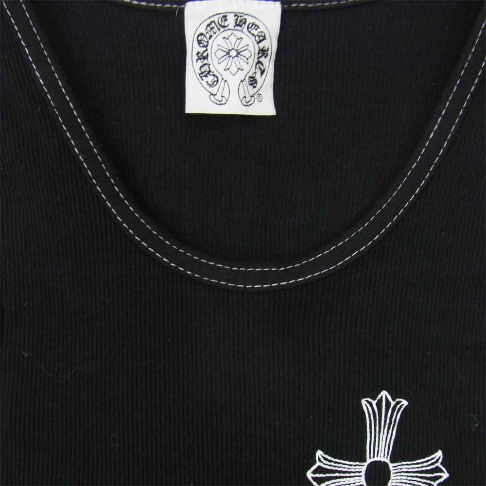 CHROME HEARTS クロムハーツ（原本無） FUCK YOU プリント タンクトップ ブラック系 S【中古】