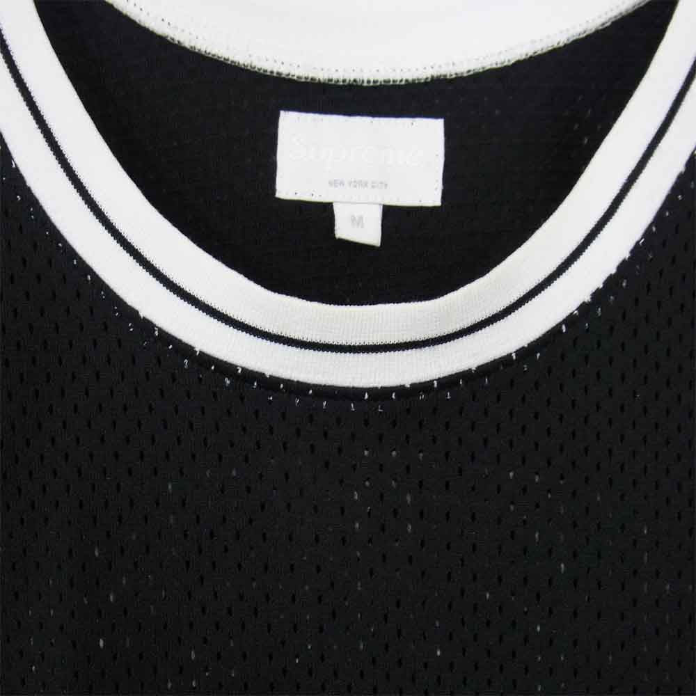 Supreme シュプリーム 13SS Basketball Tank ナンバリング サイドスター刺繍 メッシュ タンクトップ ブラック系【中古】