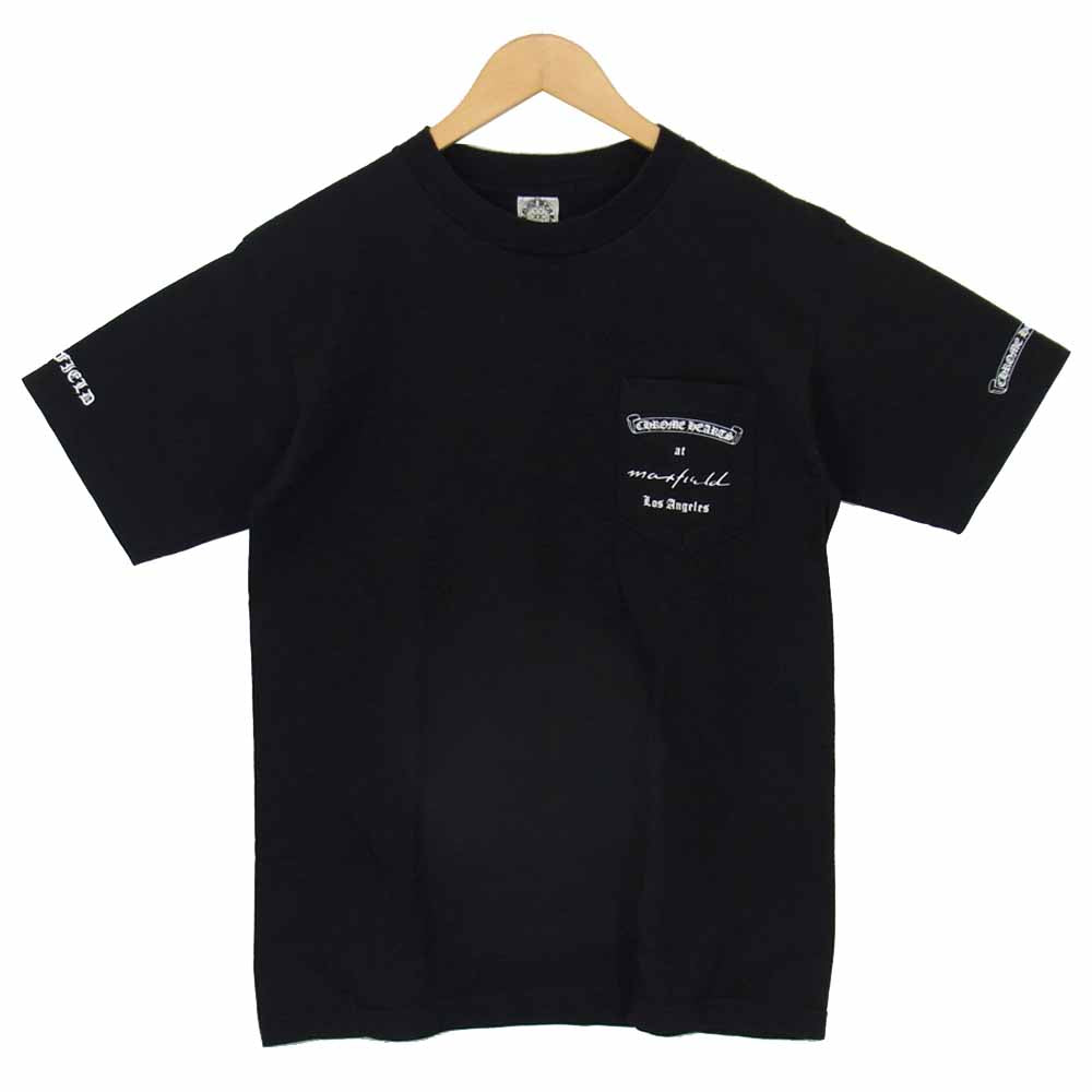 CHROME HEARTS クロムハーツ（原本無） maxfield マックスフィールド CH S/S LTD ダガー プリント ポケット 半袖 Tシャツ ブラック系 M【中古】