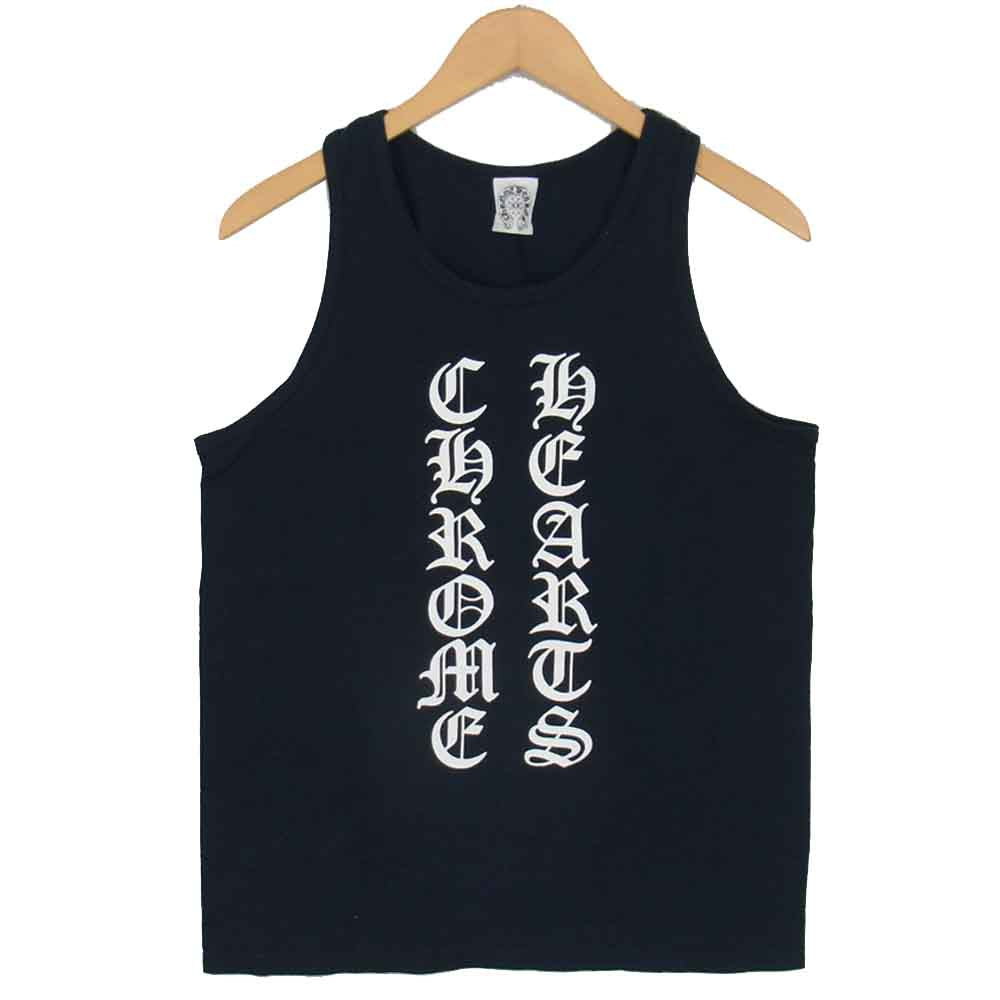 CHROME HEARTS クロムハーツ（原本無） ロゴプリント タンクトップ ブラック系【中古】