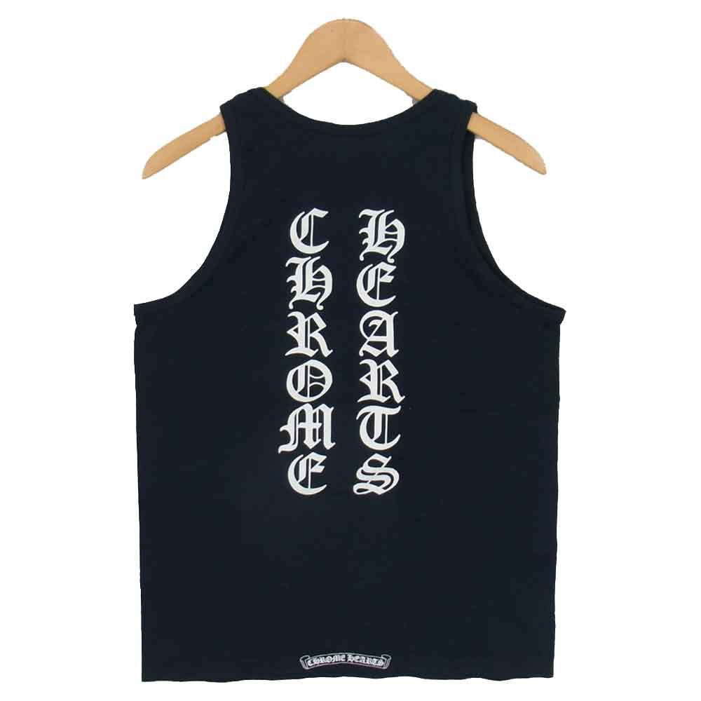 CHROME HEARTS クロムハーツ（原本無） ロゴプリント タンクトップ ブラック系【中古】