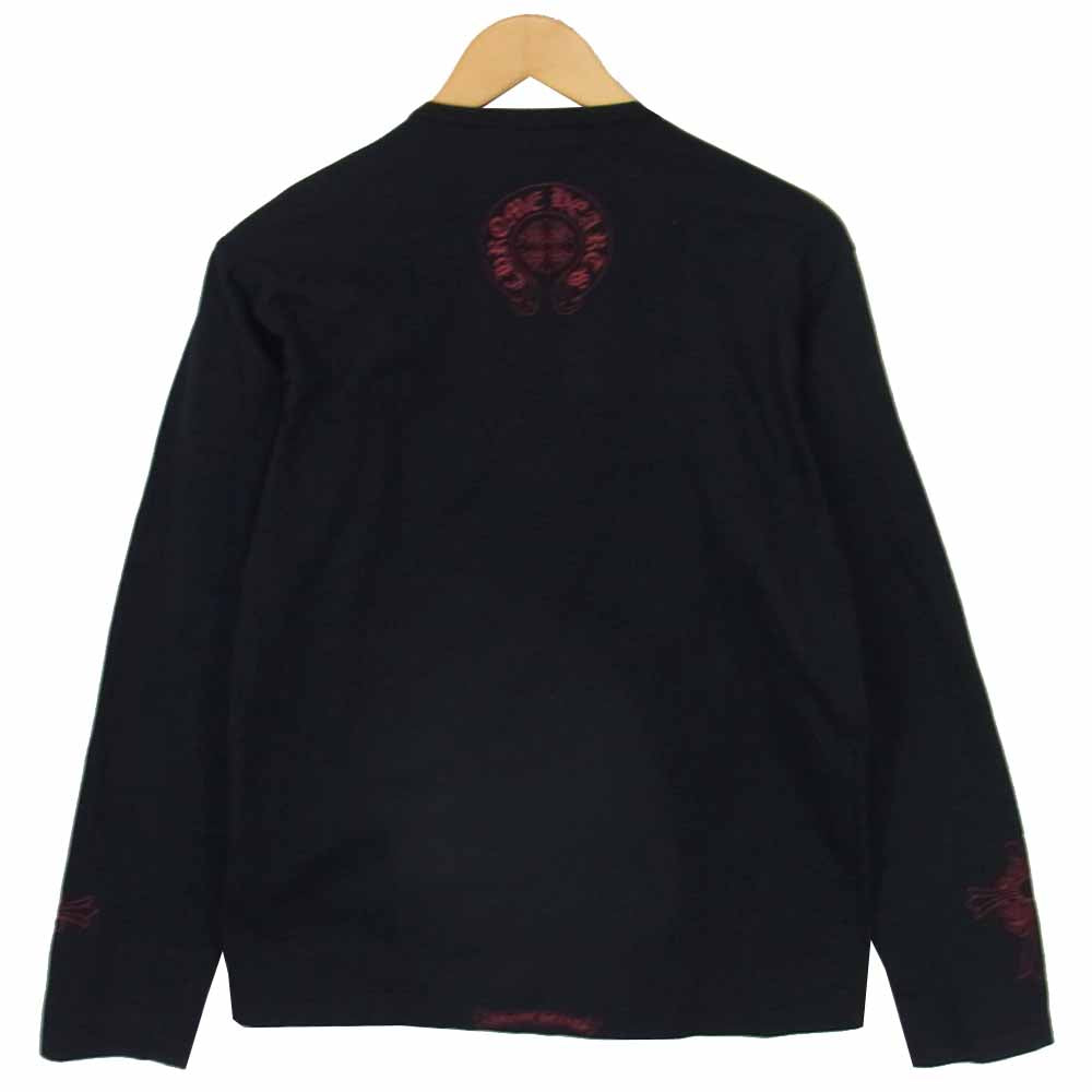 CHROME HEARTS クロムハーツ（原本無） ダガープリント 長袖 Tシャツ ブラック系 S【中古】