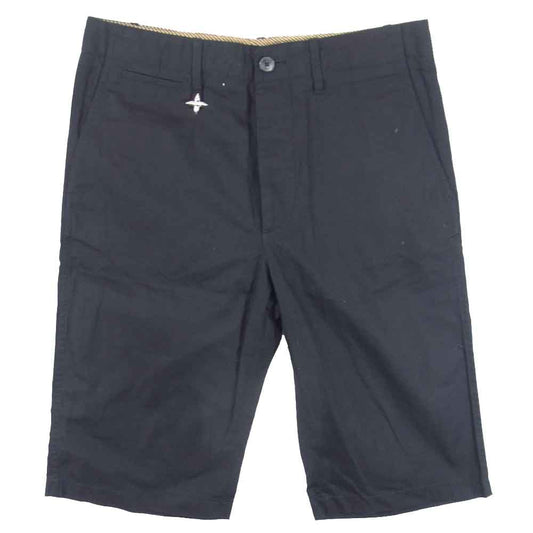 LOUIS VUITTON ルイ・ヴィトン 国内正規品 フラワーピン付き ハーフパンツ ショーツ ブラック系 38【中古】