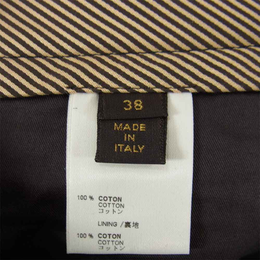 LOUIS VUITTON ルイ・ヴィトン 国内正規品 フラワーピン付き ハーフパンツ ショーツ ブラック系 38【中古】