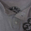 CHROME HEARTS クロムハーツ（原本無） ロゴ セメタリー バックプリント ヘンリーネック 七分丈 カットソー グレー系【中古】