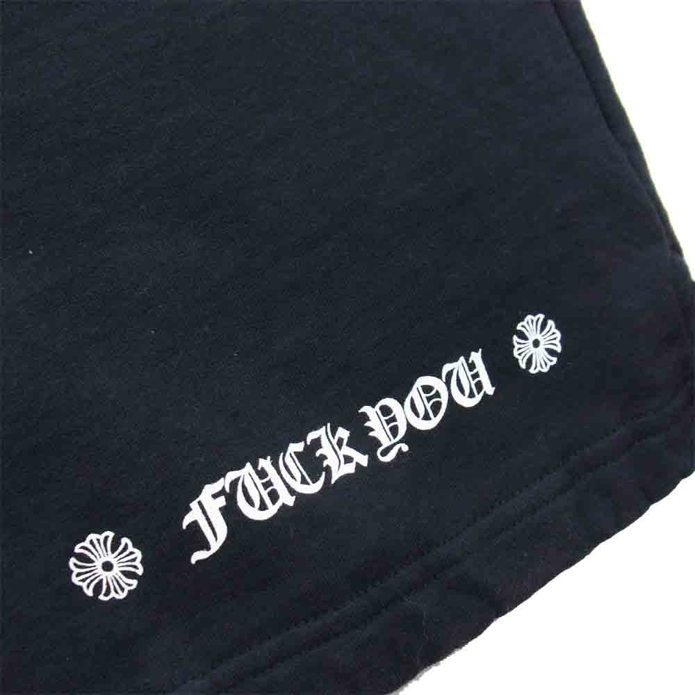 CHROME HEARTS クロムハーツ（原本無） FUCK YOU バック プリント スウェット パンツ ブラック系 M【中古】