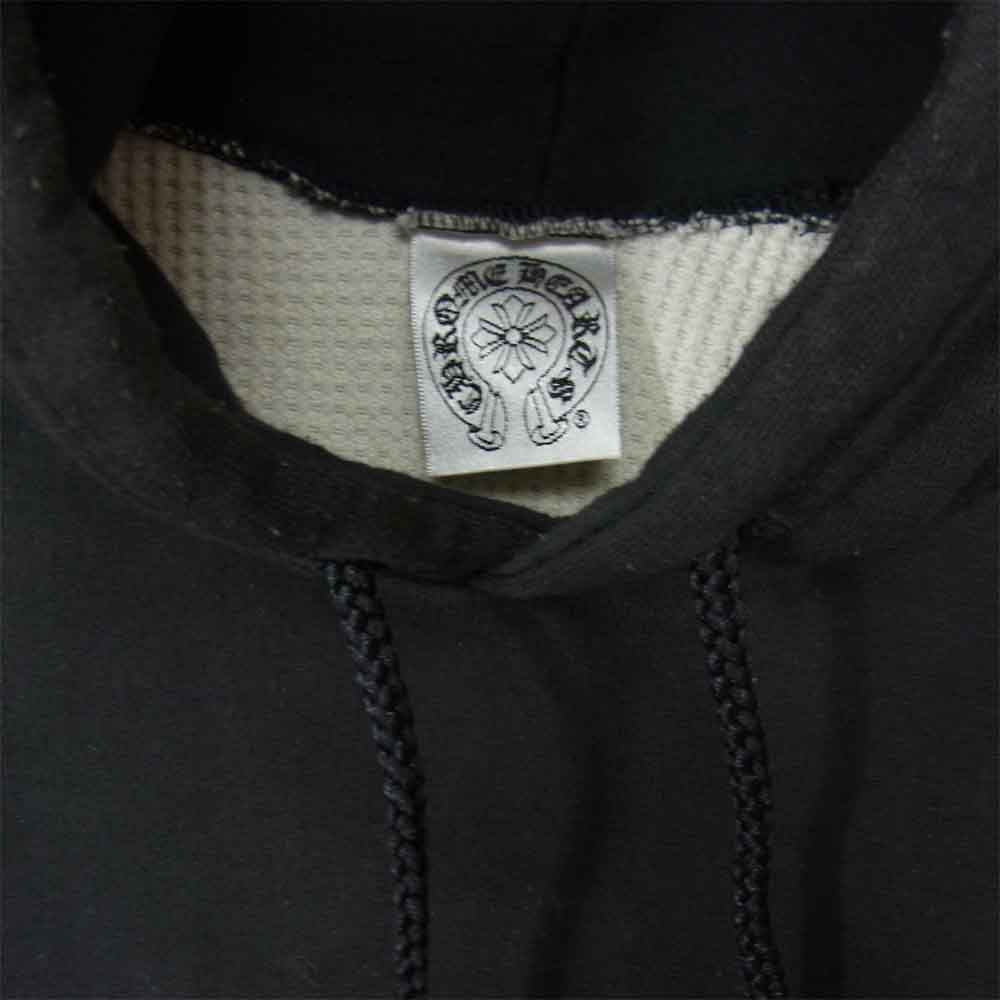 CHROME HEARTS クロムハーツ（原本無） ダガー アーム プリント 裏地サーマル プルオーバー パーカー ブラック系 M【中古】