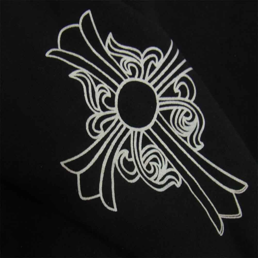 CHROME HEARTS クロムハーツ（原本無） ダガー アーム プリント 裏地サーマル プルオーバー パーカー ブラック系 M【中古】