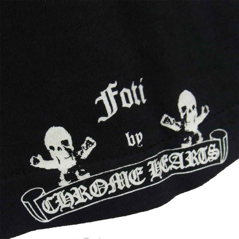CHROME HEARTS クロムハーツ（原本無） フォティ ハリスティータ スカル プリント Tシャツ ブラック系 M【中古】