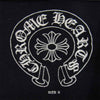 CHROME HEARTS クロムハーツ（原本無） 001-064339  国内正規品 バック クロス プリント ダガー ジップ パーカー ブラック系 S【中古】