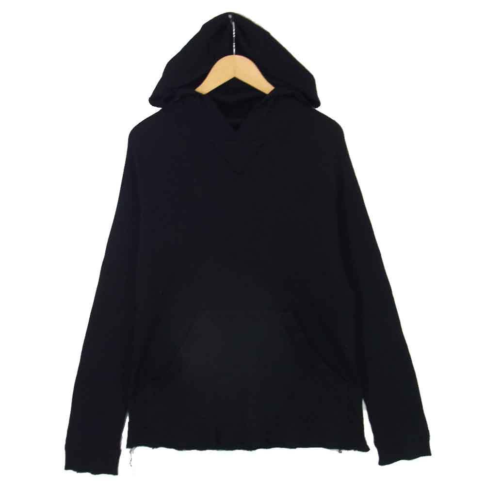 CHROME HEARTS クロムハーツ（原本無） 001-067891 国内正規品 サーマル ワッフル プルオーバー パーカー ブラック系 S【中古】