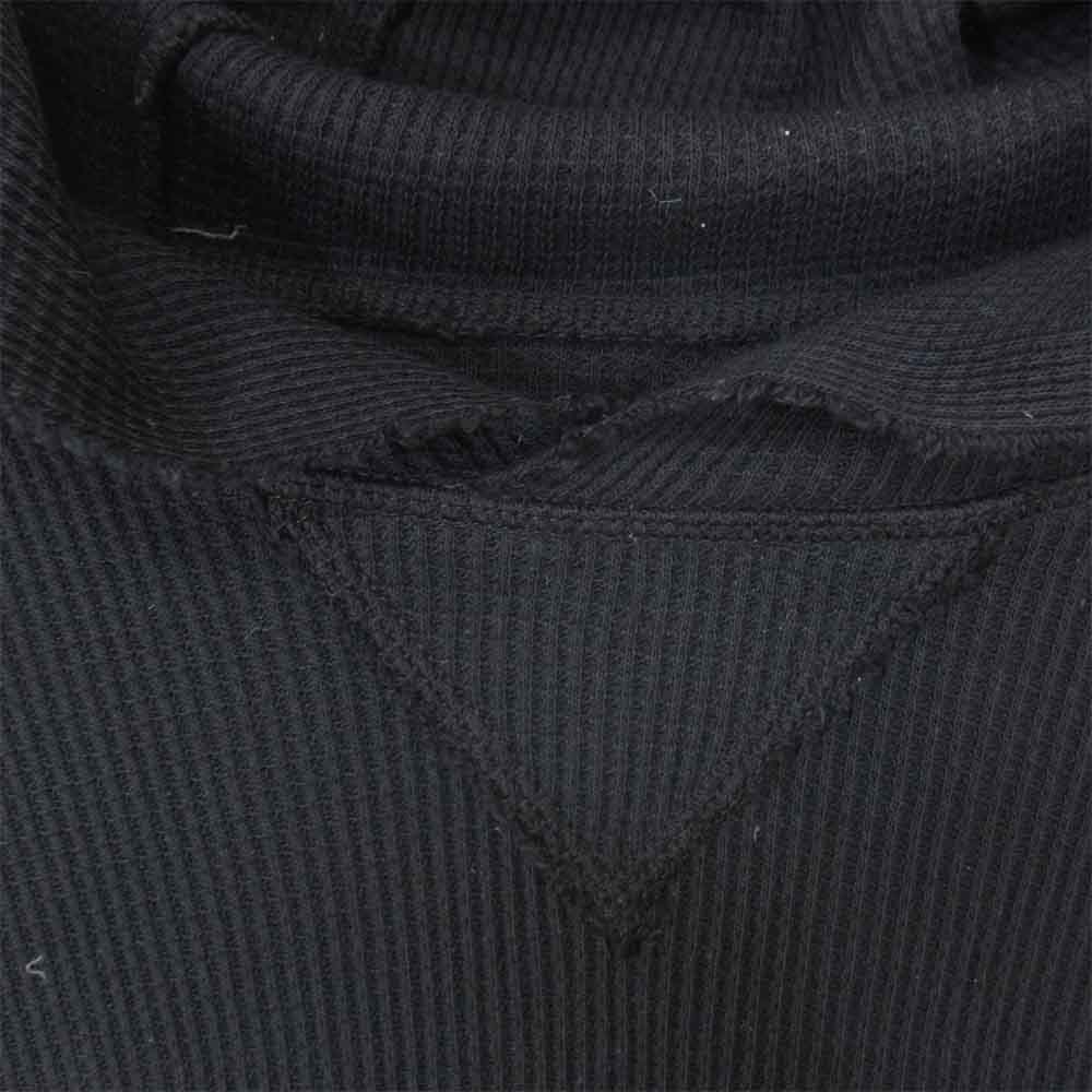 CHROME HEARTS クロムハーツ（原本無） 001-067891 国内正規品 サーマル ワッフル プルオーバー パーカー ブラック系 S【中古】