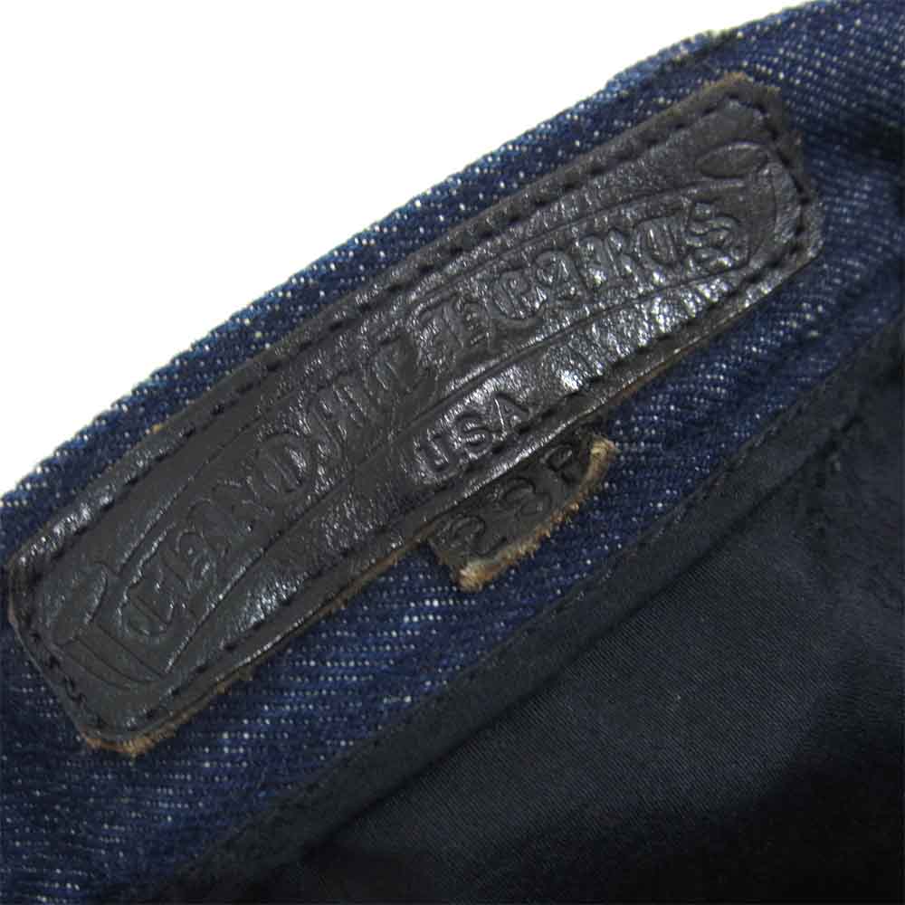 CHROME HEARTS クロムハーツ（原本無） ホースシュー ボタンフライ デニム パンツ インディゴブルー系【中古】