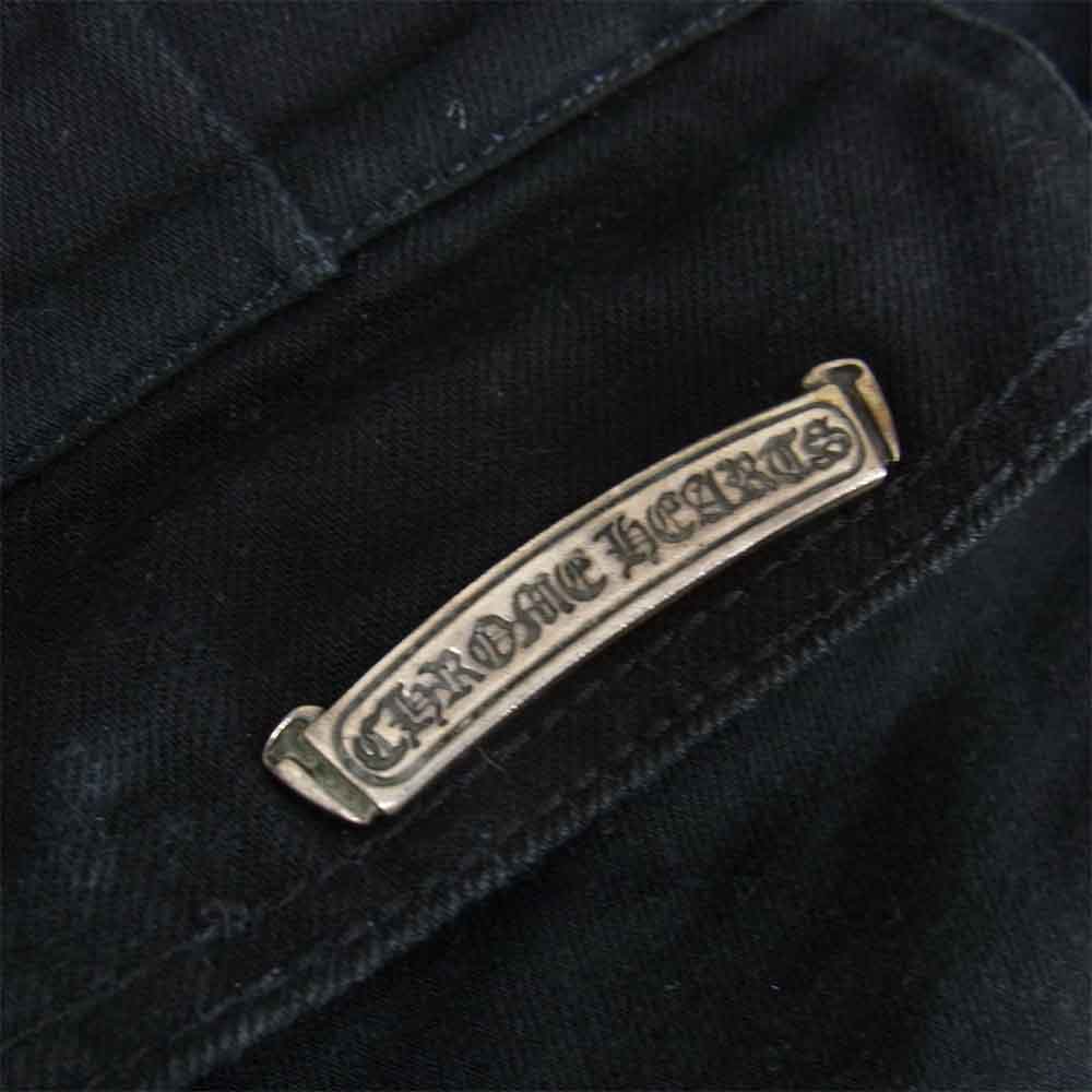 CHROME HEARTS クロムハーツ（原本無） ホースシューボタン ファティーグ ハーフ カーゴ パンツ ブラック系【中古】