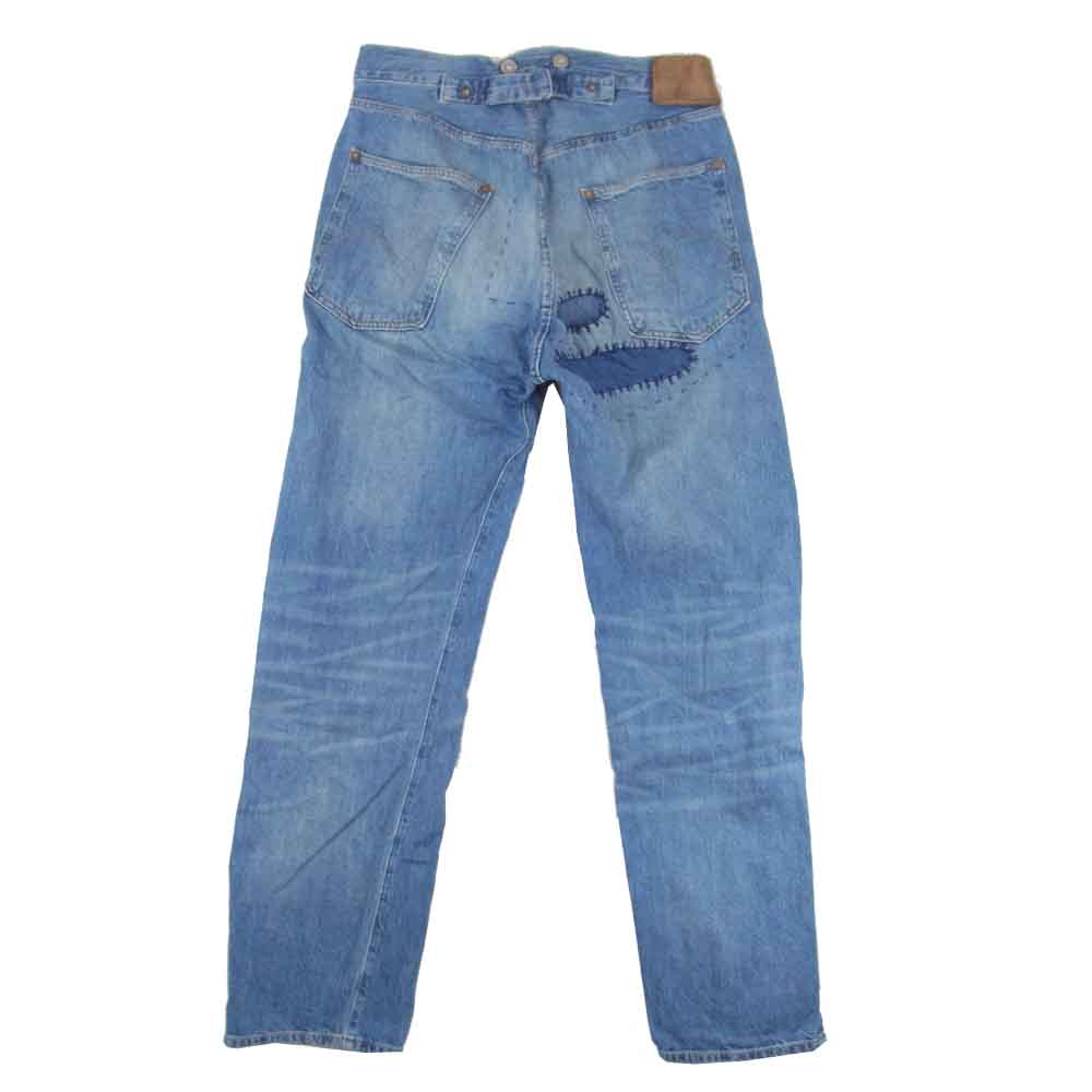 Levi's リーバイス 15501-0010 LVC 501XX 1915モデル  ダメージ リペア加工 デニムパンツ インディゴブルー系 30程度【中古】