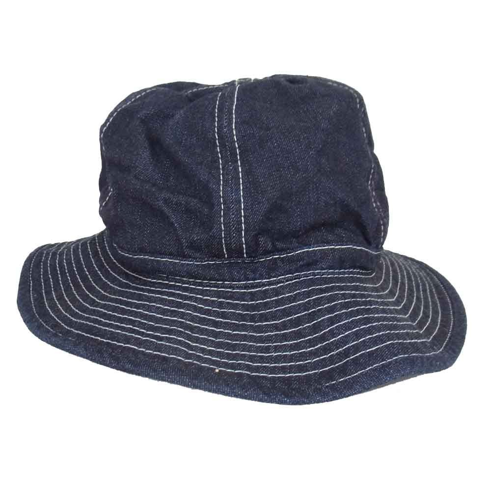 The REAL McCOY'S ザリアルマッコイズ w669-qm-civ-112 U.S. ARMY DENIM HAT デニム ワーク ハット インディゴブルー系 7 1/2【中古】