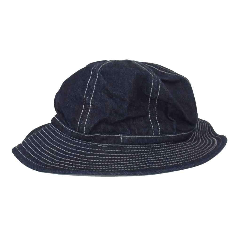 The REAL McCOY'S ザリアルマッコイズ w669-qm-civ-112 U.S. ARMY DENIM HAT デニム ワーク ハット インディゴブルー系 7 1/2【中古】