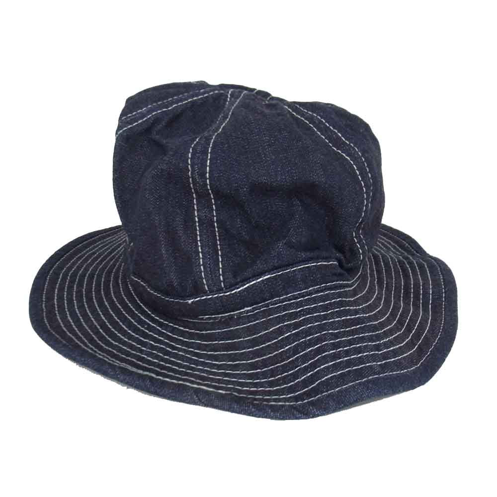 The REAL McCOY'S ザリアルマッコイズ w669-qm-civ-112 U.S. ARMY DENIM HAT デニム ワーク ハット インディゴブルー系 7 1/2【中古】