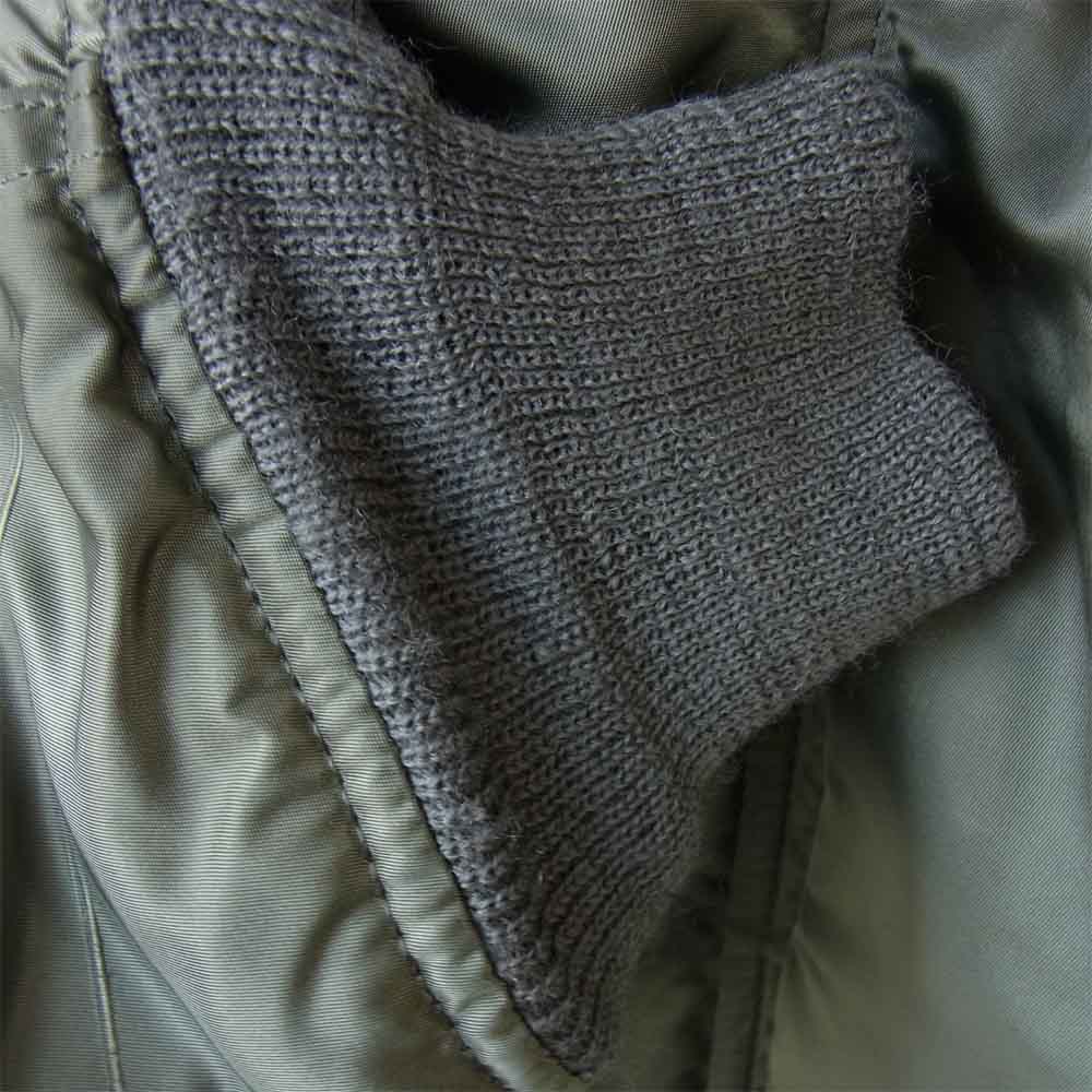 ALPHA アルファ 86年製 USAF N-2B フライトジャケット IDEALジップ MIL-P-6278G カーキ系 S【中古】