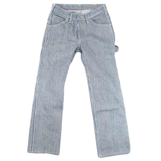 IRON HEART アイアンハート IH-810 17oz エクストラ ヘビー ヒッコリー エンジニア ペインター パンツ ネイビー系 30【中古】