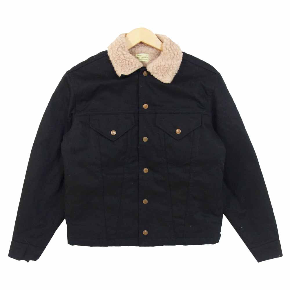 WAREHOUSE ウエアハウス 3RD TYPE PIQUE BORE JACKET ピケ ボア ジャケット ブラック系 36【美品】【中古】