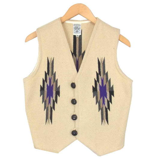 ORTEGA オルテガ  CHIMAYO VEST チマヨ ネイティブ ベスト ジレ  ベージュ系 36【中古】
